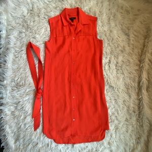 J Crew Orange Shirt Dress